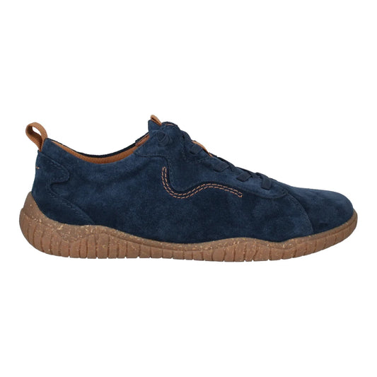 Josef Seibel Women's Wynona 01 Casual Leather Trainers Indigo Blue