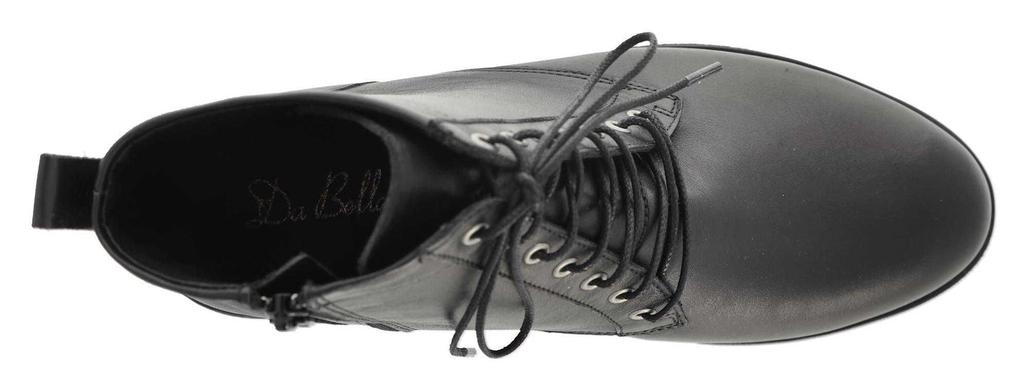 DB Wider Fit Women's Starshine Leather Ankle Boots Black