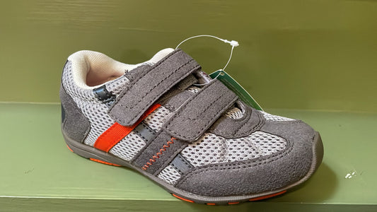 PediPed Childrens Boys Gehrig Trainers Grey Orange