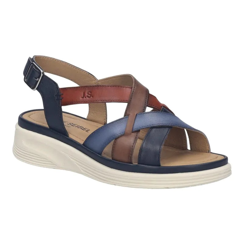 Josef Seibel Women's Sevran 07 Sandals in Blue Multi