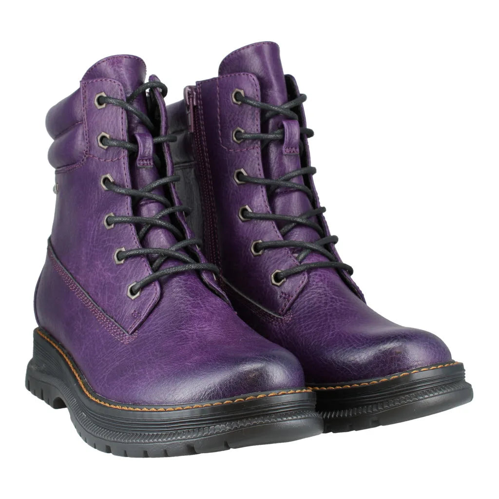 Josef Seibel Women's Westland Peyton 01 Vegan Waterproof Comfort Boots Purple