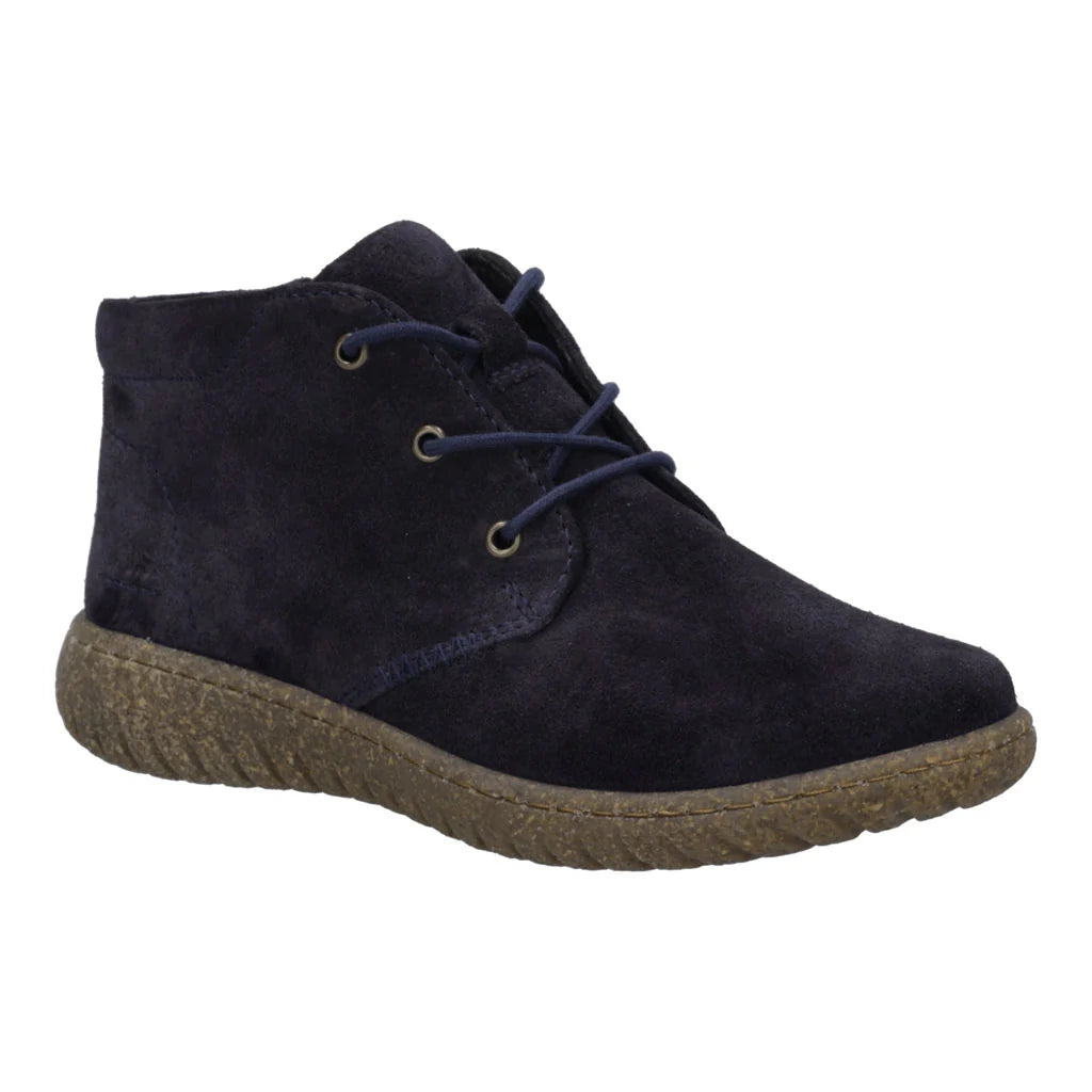 Josef Seibel Women's Angelina 07 Casual Leather Ankle Boots Ocean Blue
