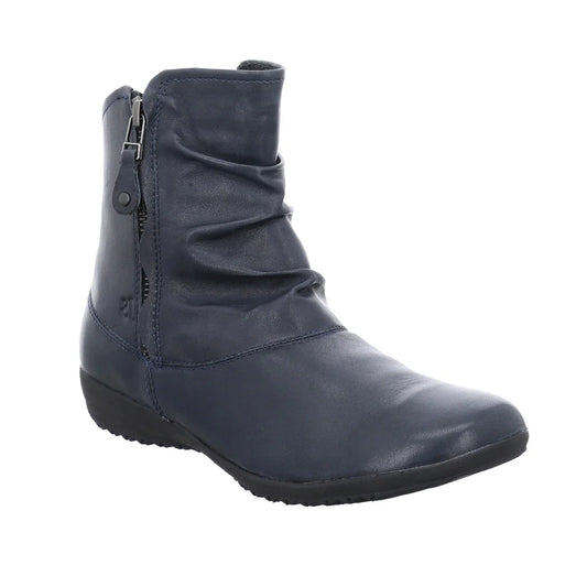 Josef Seibel Women's Naly 24 Leather Ankle Boots Ocean Blue