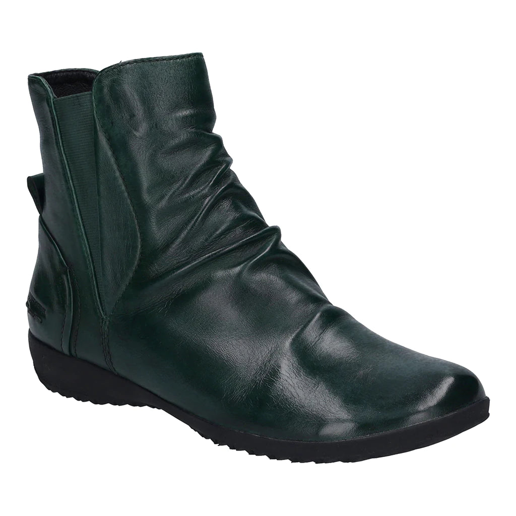 Josef Seibel Women's Naly 66 Leather Ankle Boots Petrol Green