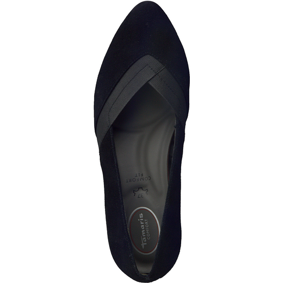Jana Women's 8-84306-41 Comfort Heel Loafer Shoes Black