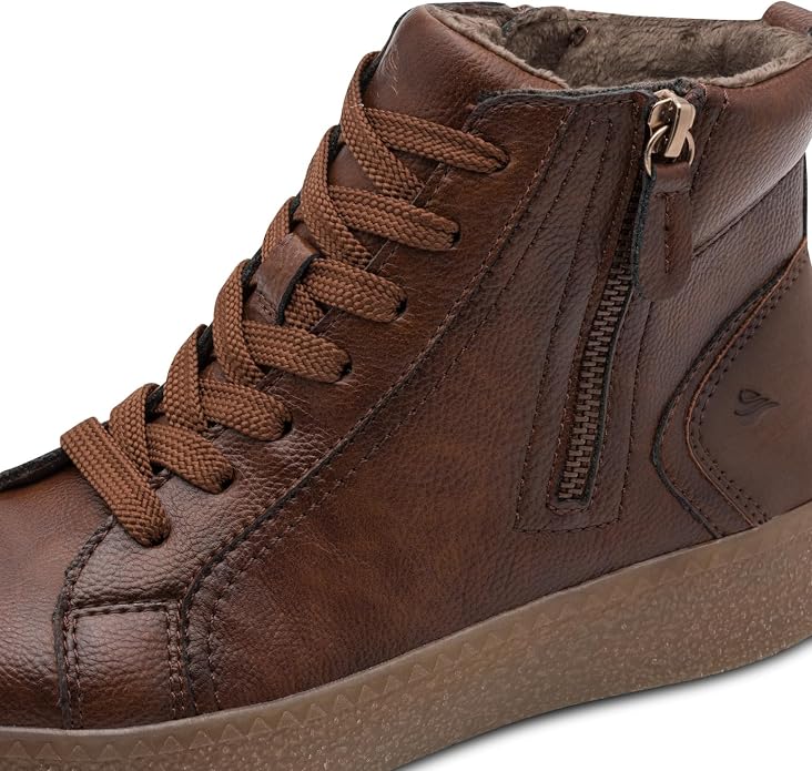 Jana Women's 8-25261-47 Softline High Sneaker - Chestnut Brown