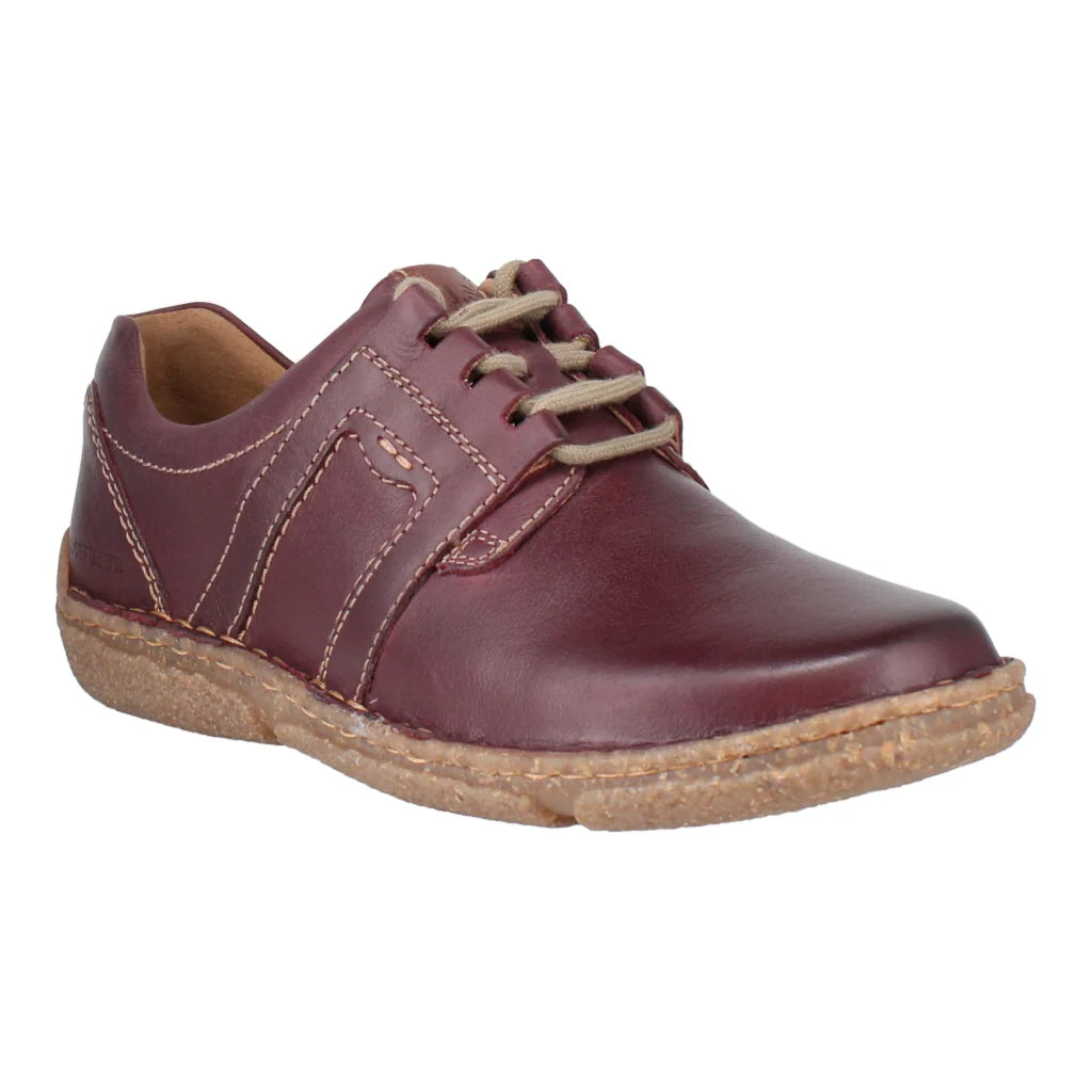 Josef Seibel Women's Neele 44 Leather Comfort Shoe Bordeaux Burgundy