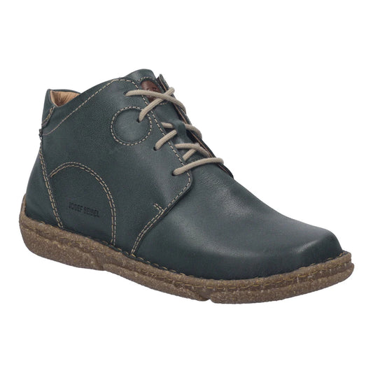 Josef Seibel Women's Neele 46 Leather Ankle Boots Tanne Green