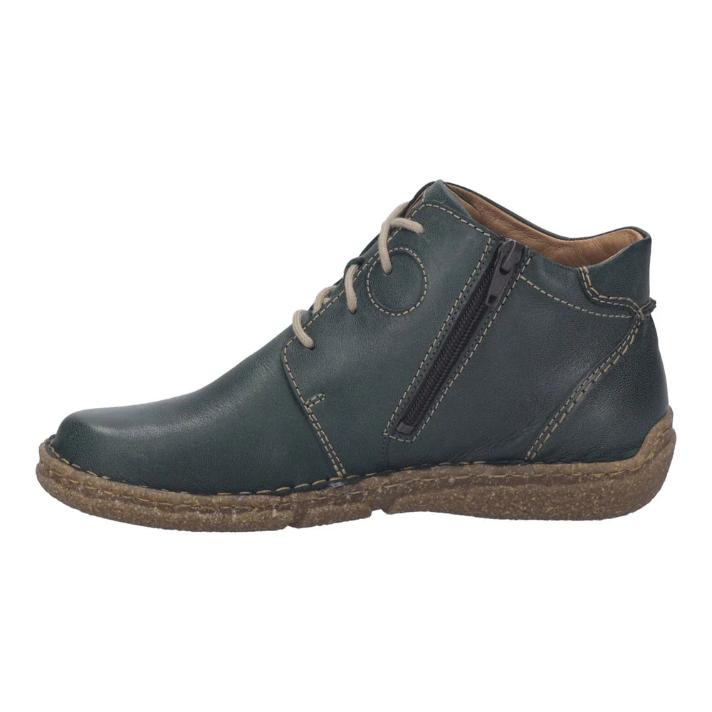 Josef Seibel Women's Neele 46 Leather Ankle Boots Tanne Green