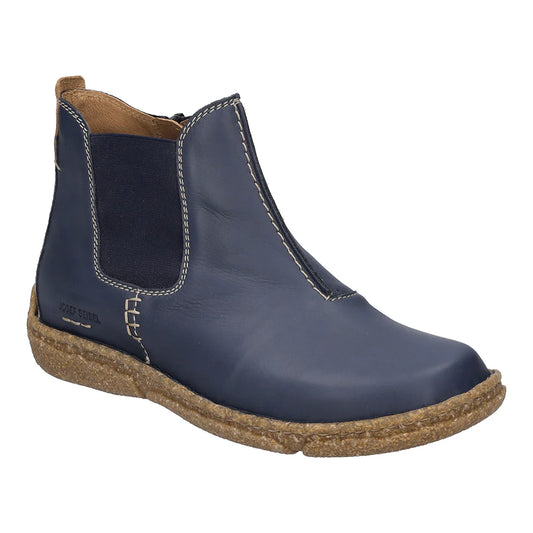 Josef Seibel Women's Neele 68 Leather Ankle Boots Ocean Blue