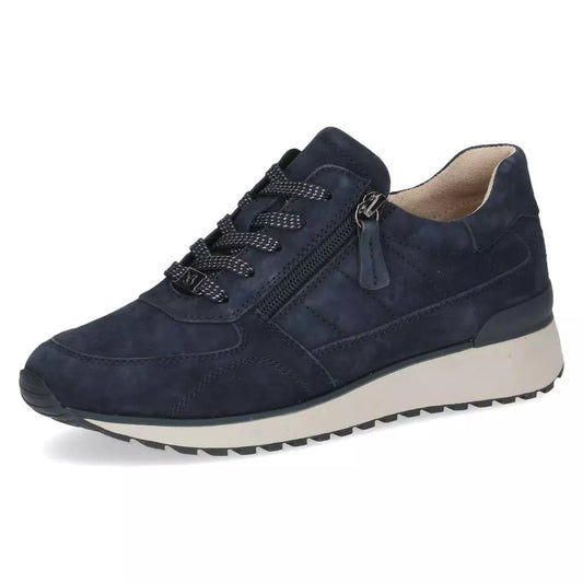 Caprice Women's 9-23701-41 Casual Leather Trainers Ocean Blue Suede