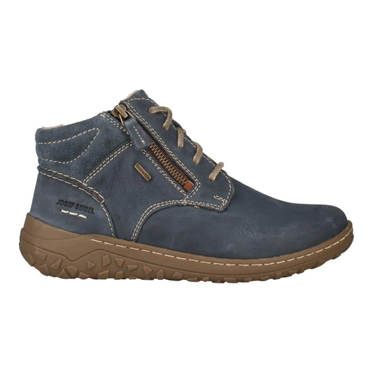 Josef Seibel Women's Ruby 54 Leather Ankle Boots Indigo Blue