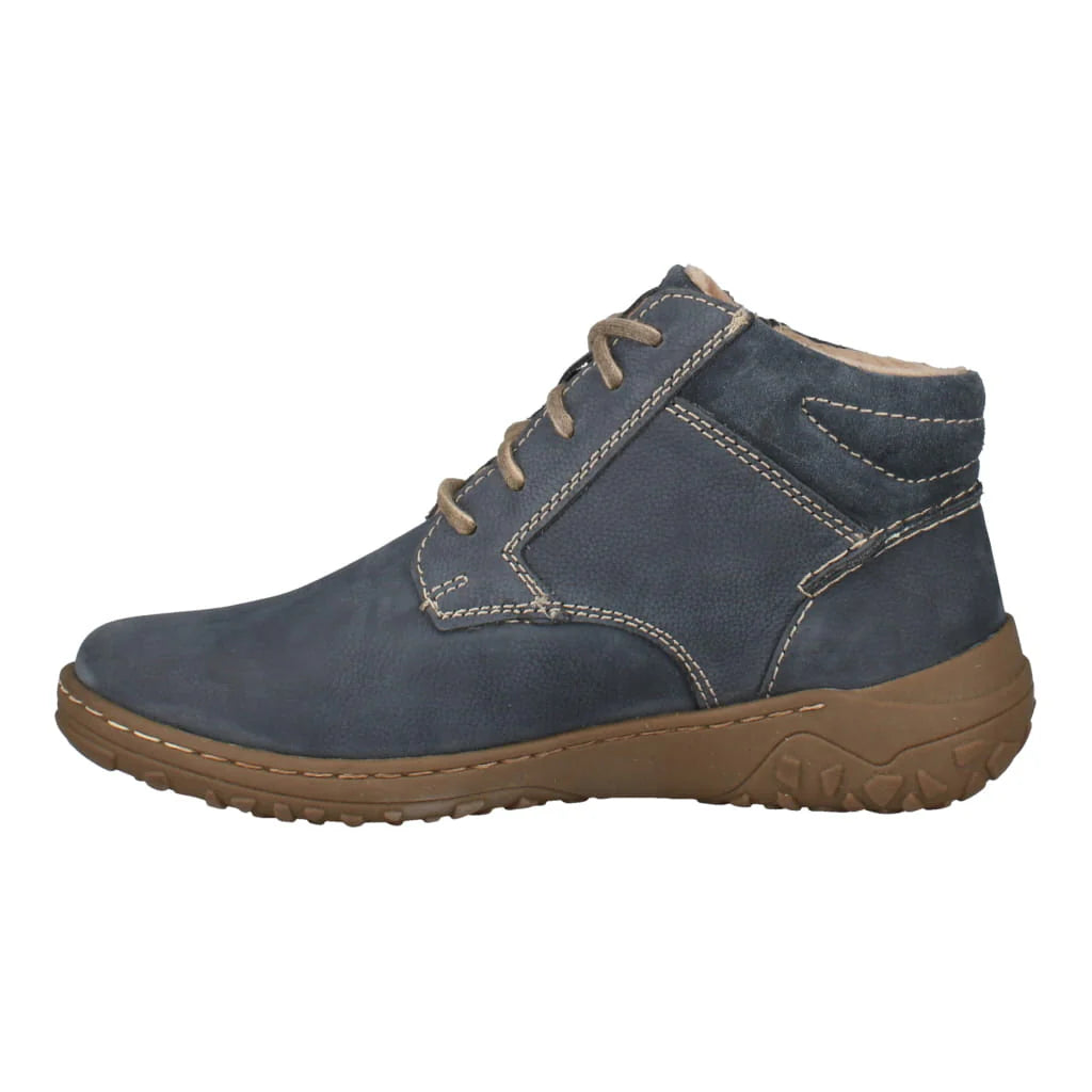 Josef Seibel Women's Ruby 54 Leather Ankle Boots Indigo Blue