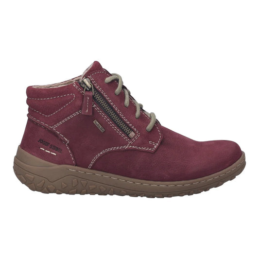 Josef Seibel Women's Ruby 54 Leather Ankle Boots Plum Purple