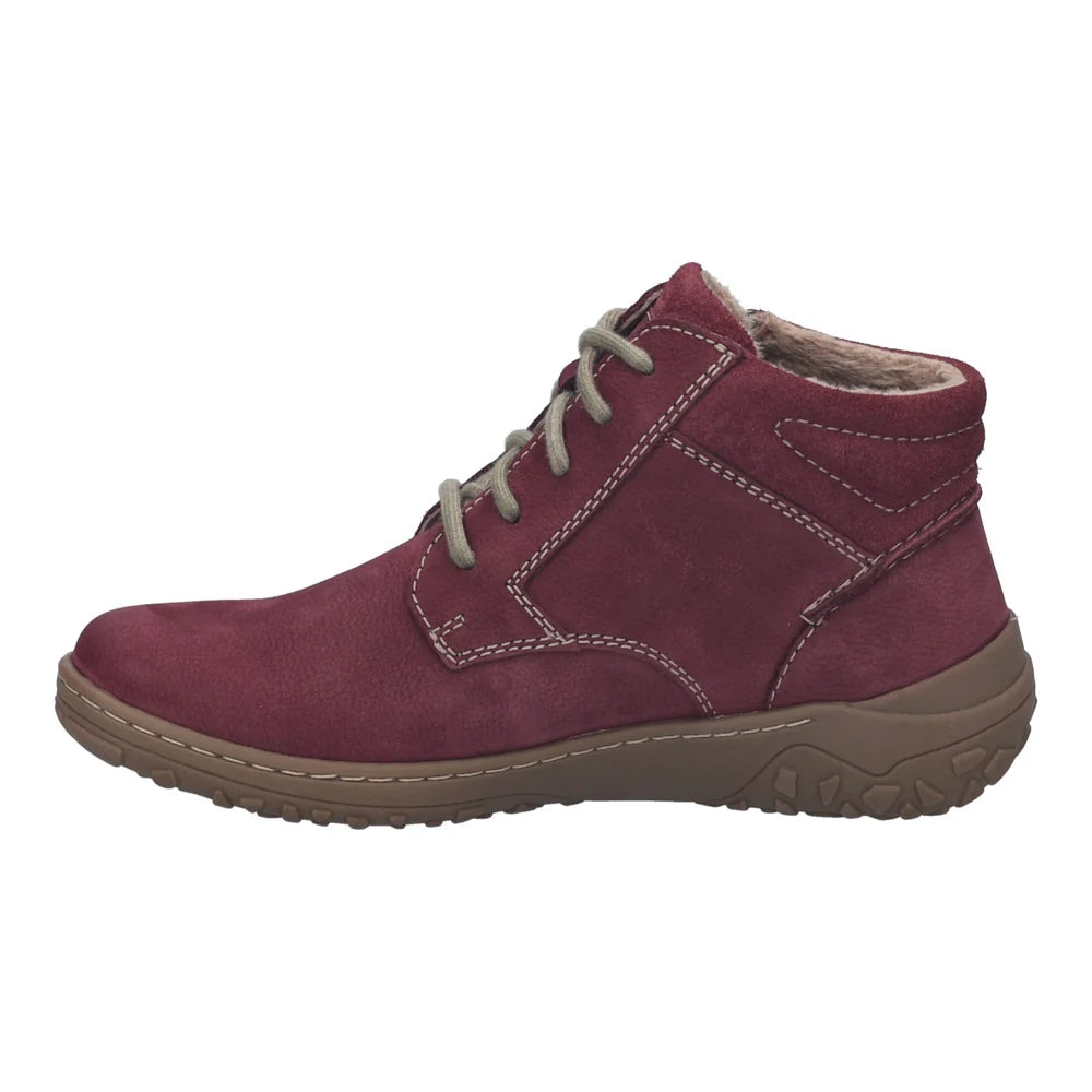Josef Seibel Women's Ruby 54 Leather Ankle Boots Plum Purple