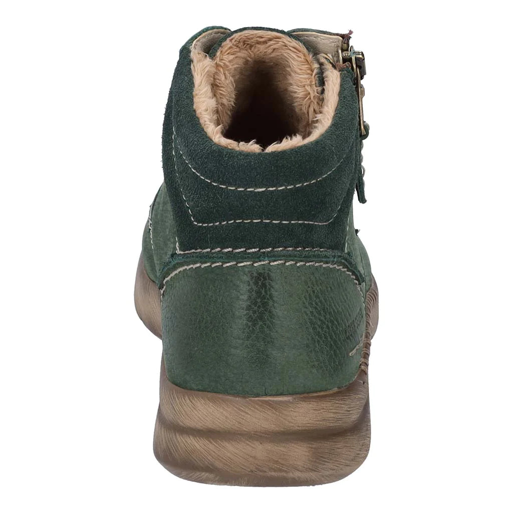Josef Seibel Women's Conny 52 Winter Leather Boots Green