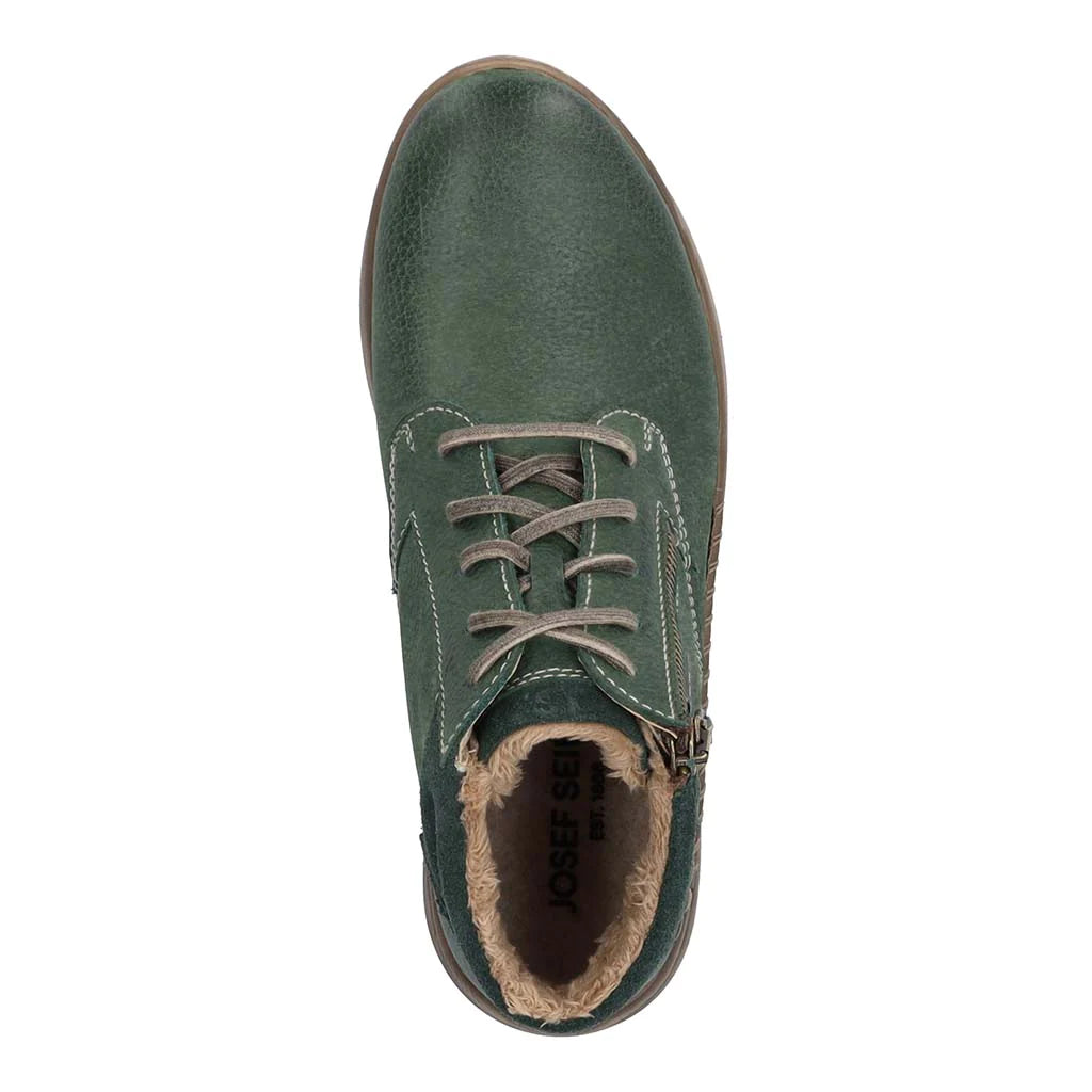 Josef Seibel Women's Conny 52 Winter Leather Boots Green