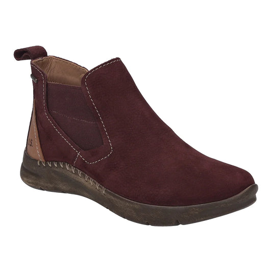 Josef Seibel Women's Conny 57 Leather Ankle Boots Plum Purple