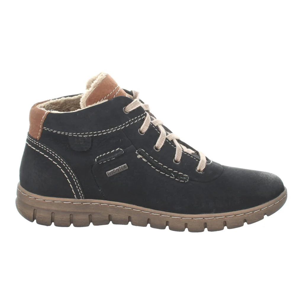 Josef Seibel Women's Steffi 53 Leather Comfort Boots Ocean Blue Combi
