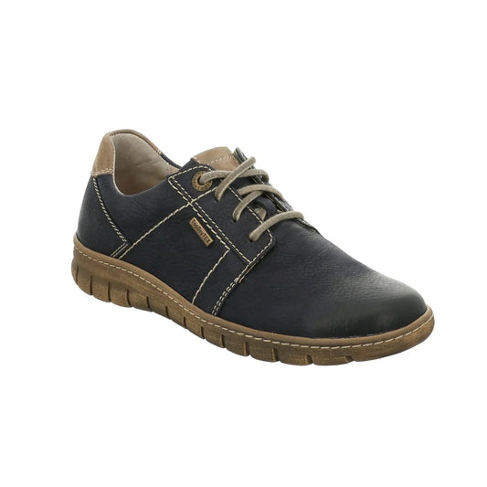 Josef Seibel Women's Steffi 59 Leather Comfort Trainers Ocean Blue