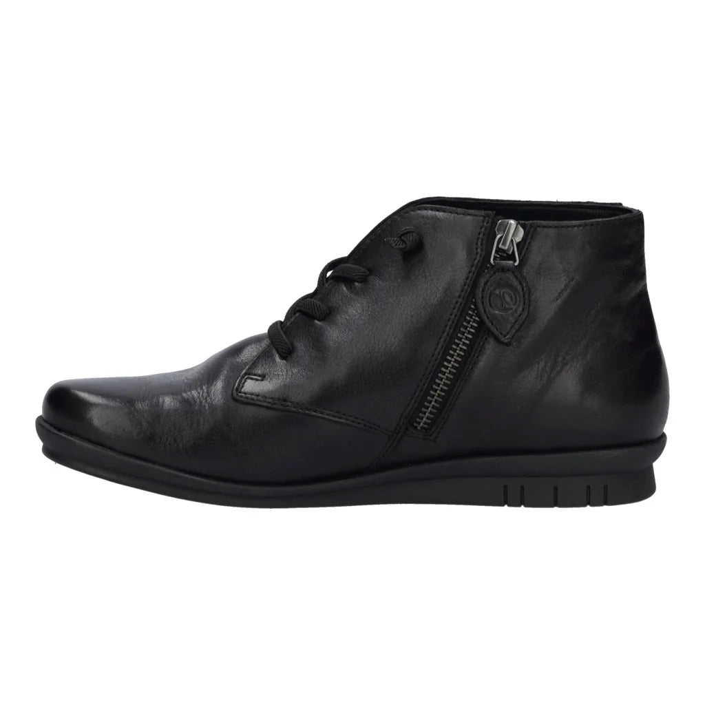 Josef Seibel Women's Violet 03 Leather Ankle Boots Black