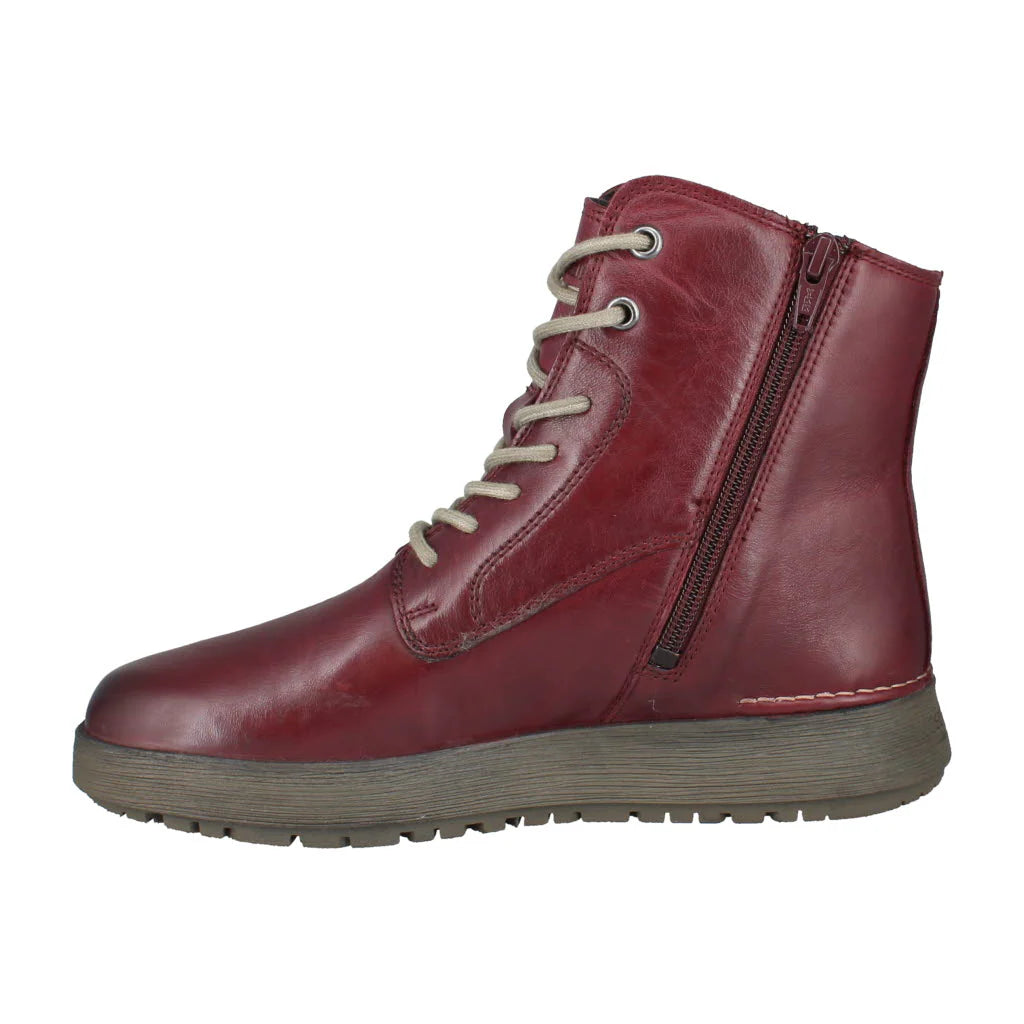Josef Seibel Women's Anna 51 Leather Mid-High Boots Plum