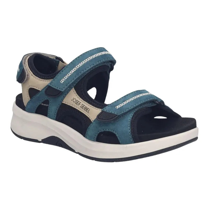 Josef Seibel Women's Estelle 02 sandal Green/Beige