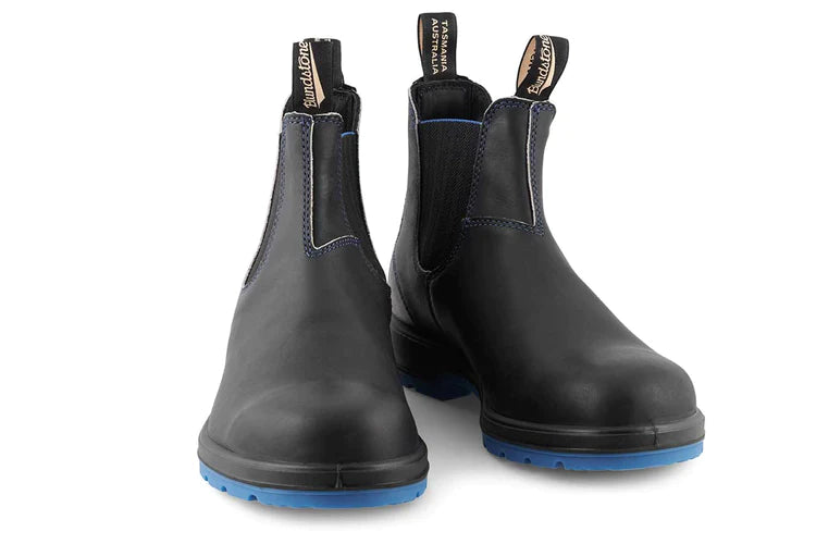 Blundstone Unisex 2343 Leather Chelsea Boots Black Blue