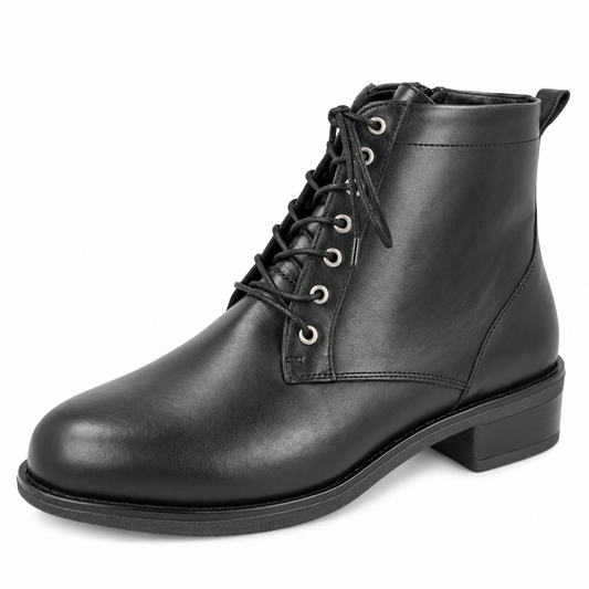 DB Wider Fit Women's Starshine Leather Ankle Boots Black