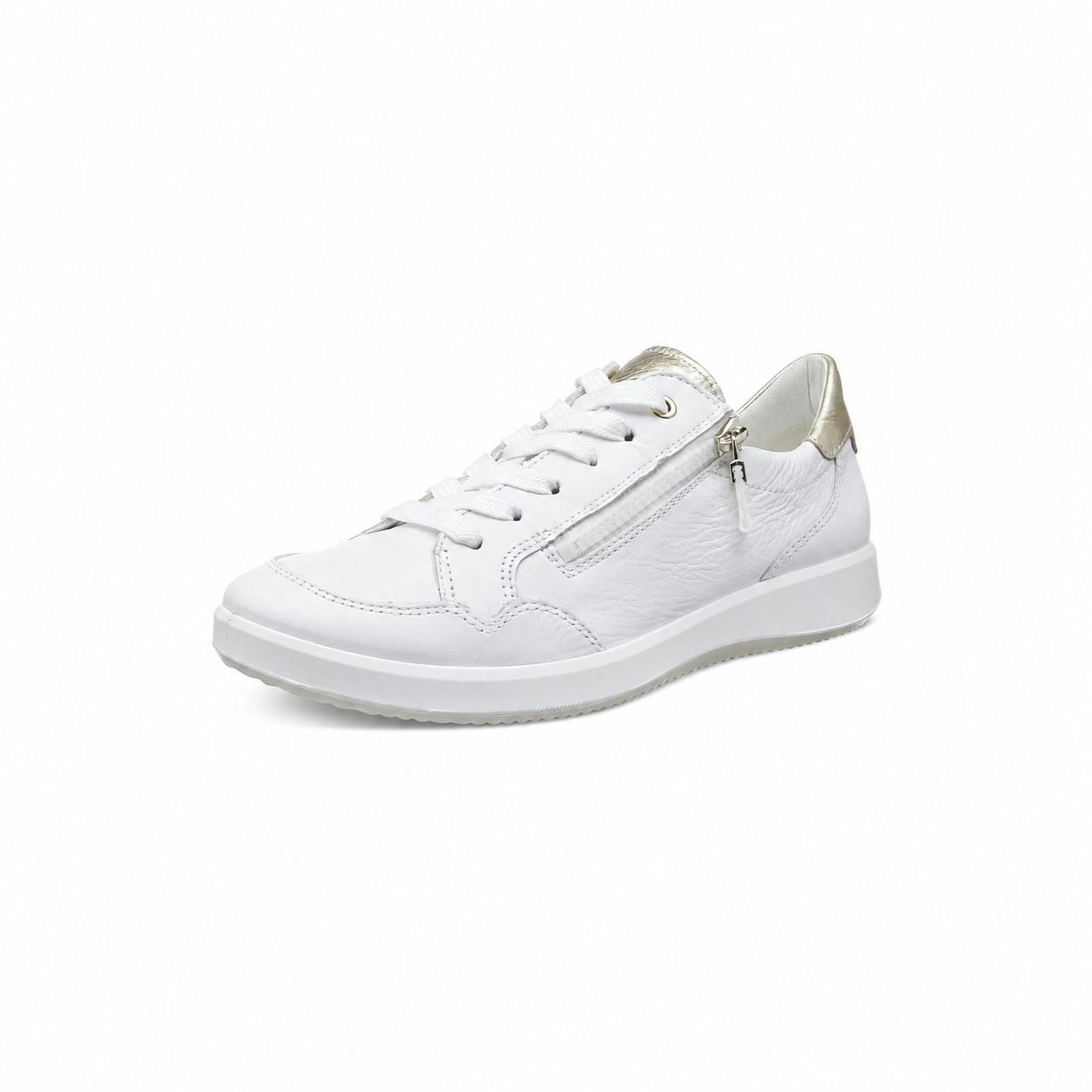 Ara Women's 1223901 Roma Leather Sneakers White Platinum