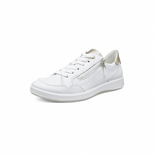 Ara Women's 1223901 Roma Leather Sneakers White Platinum