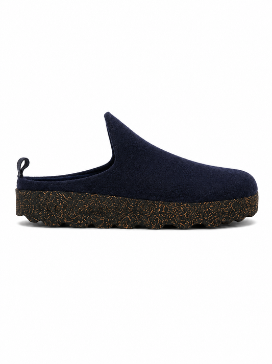 AsPortuguesas Women's Come L Slip-On Casual Mules Tweed Felt 902 Navy
