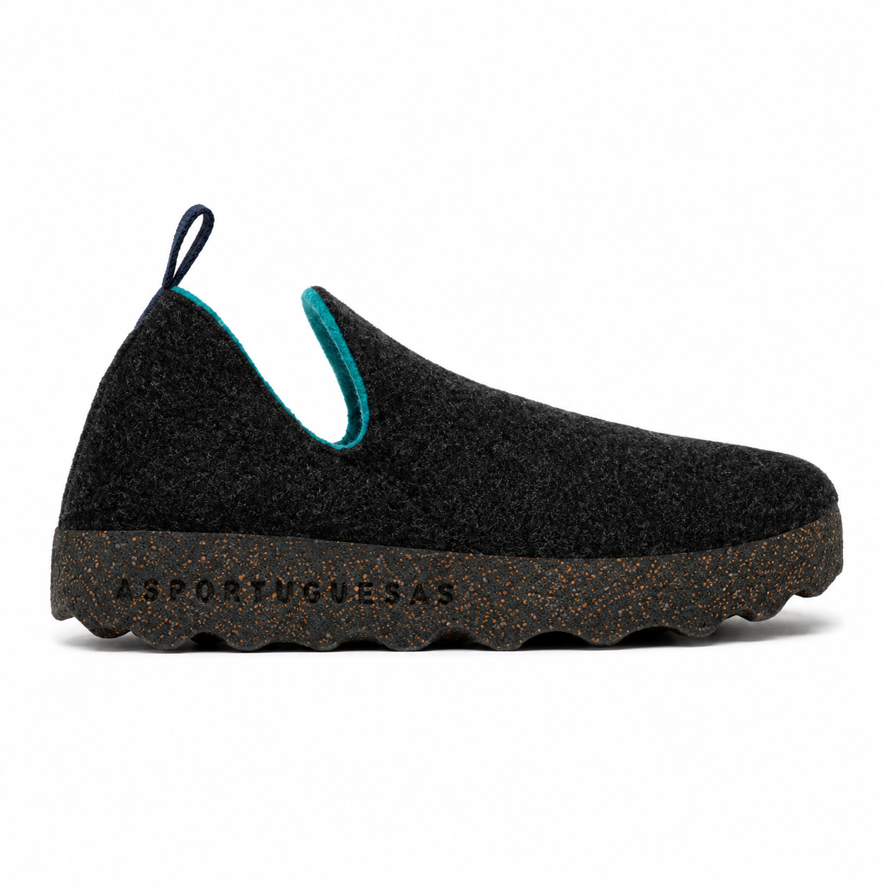 AsPortuguesas Womens City L  Slip-On Shoes Tweed/Felt Anthracite