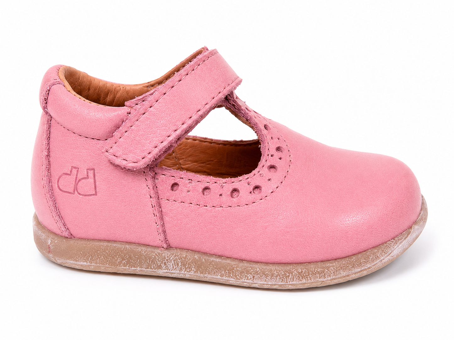 Froddo Childrens Girls G2140019 Leather T-Bar Shoes Pink