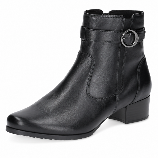 Caprice Women's 9-25420-43 Leather Ankle Boots Black