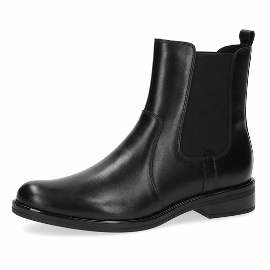 Caprice Women's 9-25304-41 Leather Ankle Boots Black