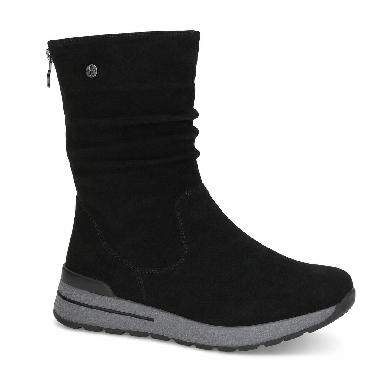 Caprice Women's 9-25412-43 Suede Leather Winter Boots Black