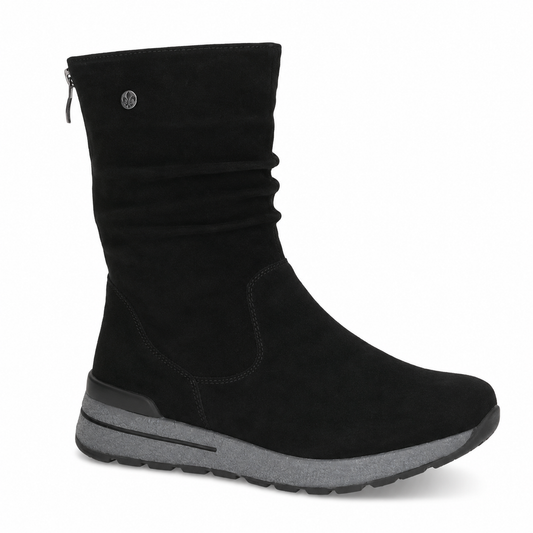 Caprice Women's 9-25412-43 Suede Leather Winter Boots Black