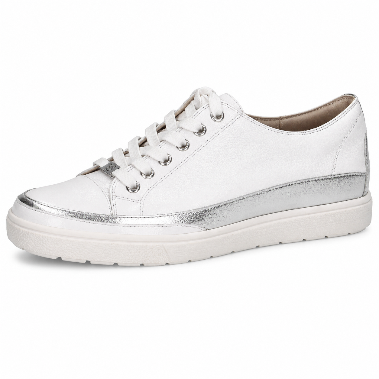 Caprice Women's 9-23654-42 Casual Leather Trainers White Combi