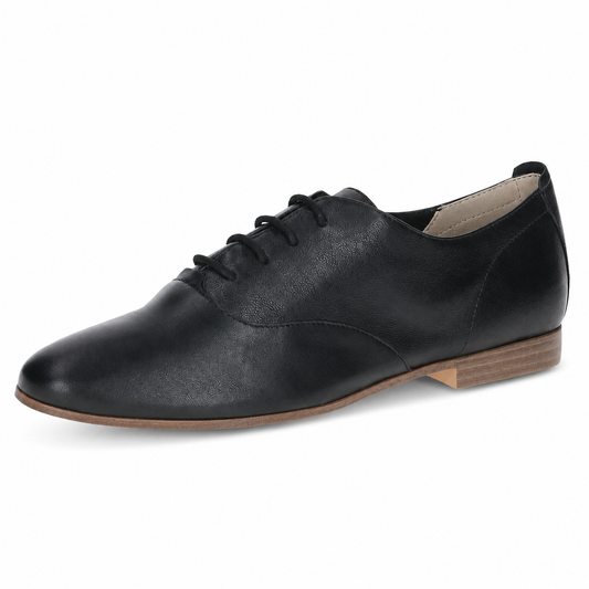 Caprice Women's 9-23200-46 Leather Lace-Up Shoes Black Nappa
