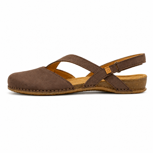 El Naturalista Women's N5813 Leather Comfort Sandals Pleasant Brown