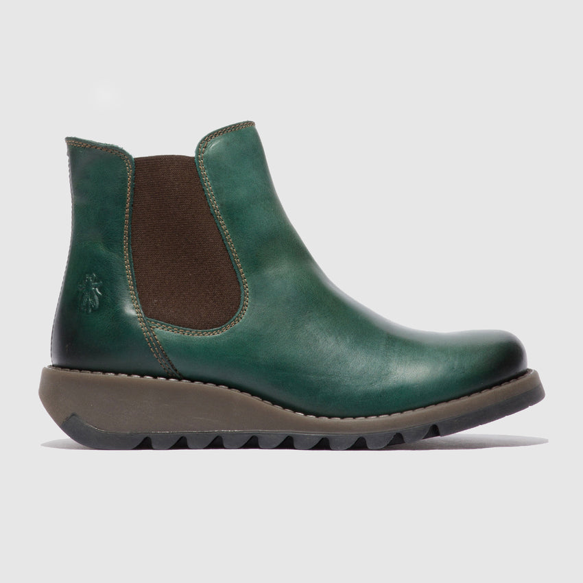 Fly London Women's SALV195FLY Chelsea Ankle Boots Petrol Green