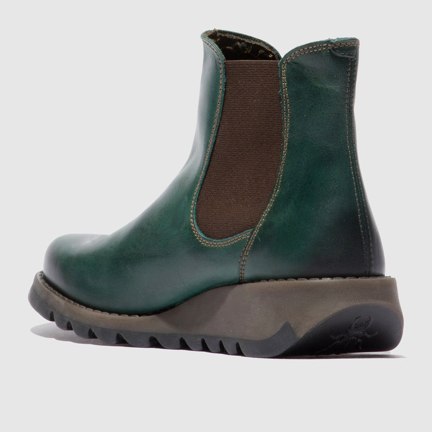 Fly London Women's SALV195FLY Chelsea Ankle Boots Petrol Green