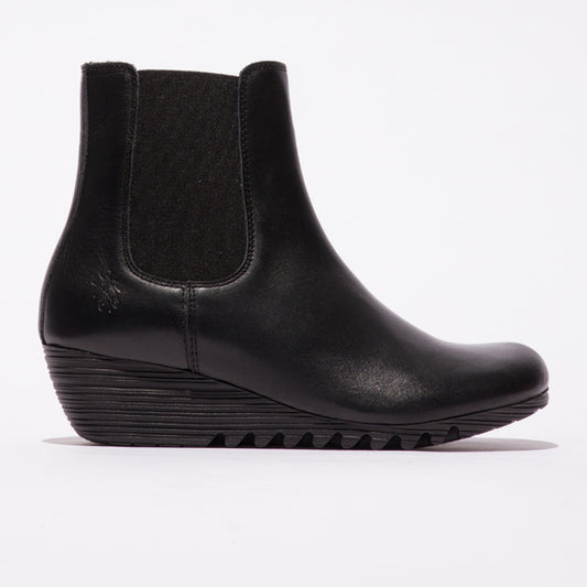 Fly London Women's ORFU396FLY Ankle Wedge Boot - Black