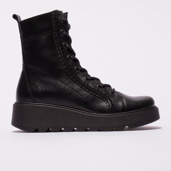 Fly London Women's TERY554FLY Lace Up Ankle Boot - Black