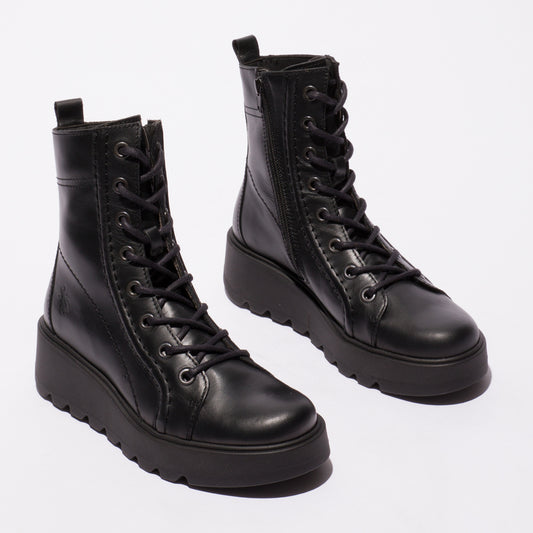 Fly London Women's TERY554FLY Lace Up Ankle Boot - Black