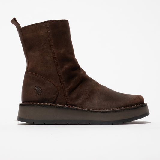 Fly London Women's RENO053FLY Suede Leather Ankle Boots Espresso Brown