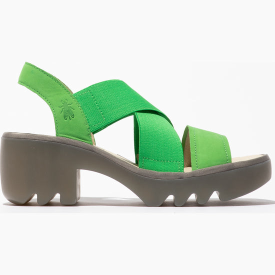 Fly London Women's TAJI502FLY Crossover Sandals Green