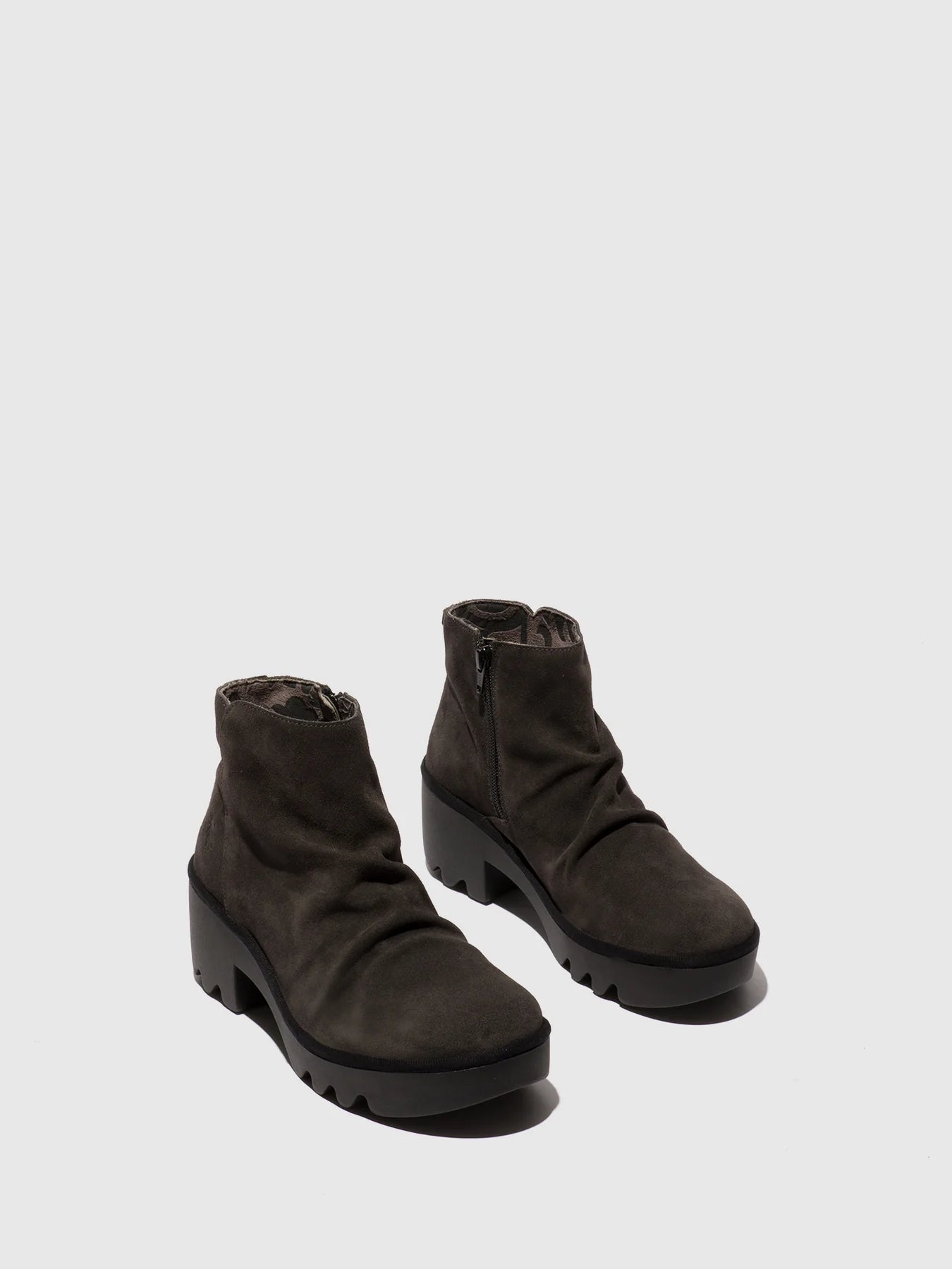 Fly London Women's TULP592FLY Suede Leather Ankle Boots Diesel Green