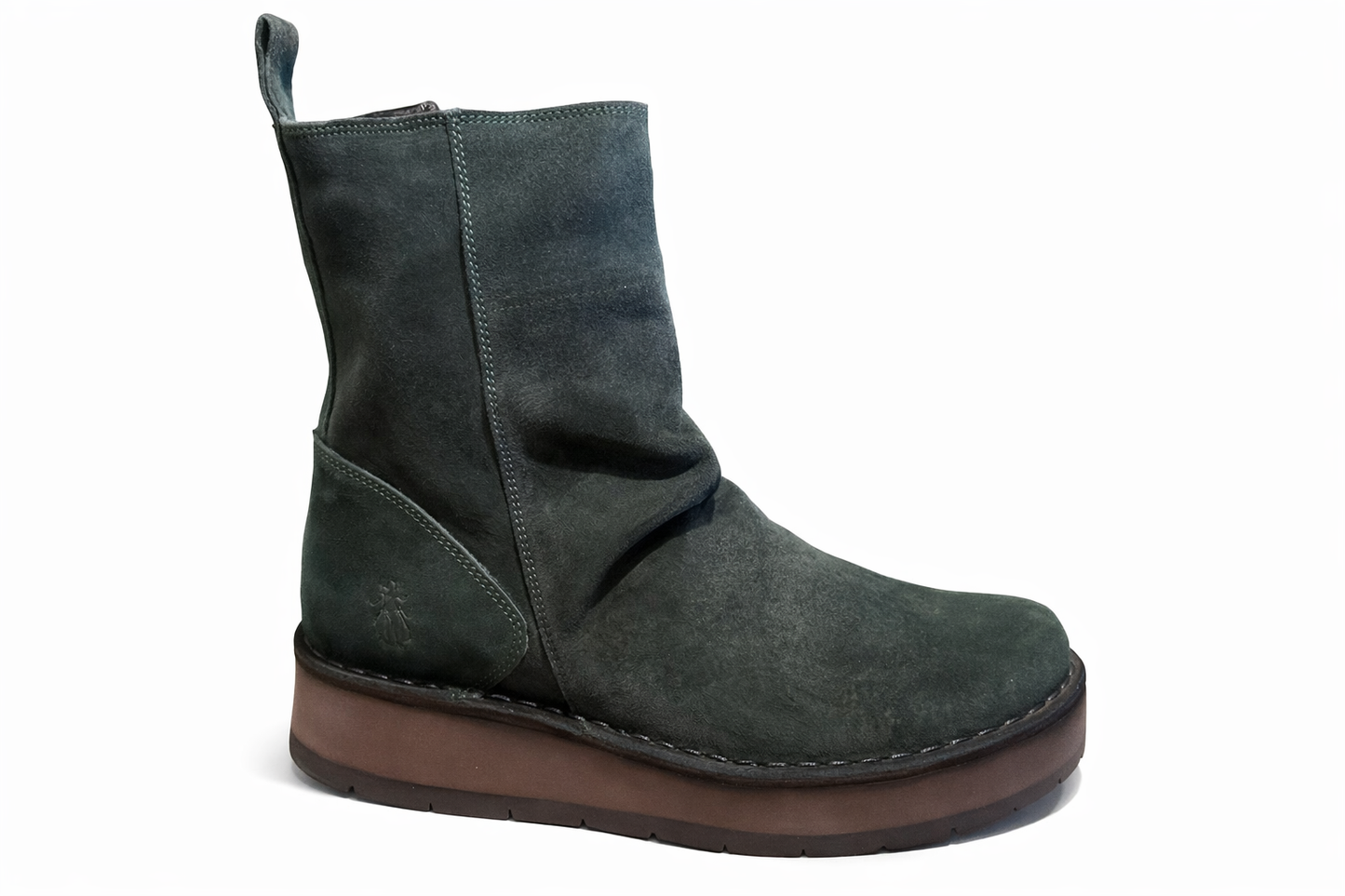 Fly London Women's RENO053FLY Suede Leather Ankle Boots Forest Green